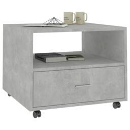 Berkfield Home Coffee Table Concrete Grey 55x55x40 cm Engineered Wood - Size: 55 x 55 x 40 cm - thumbnail 4