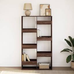 Berkfield Home Classic Bookcase Brown Oak 100x33x175 cm Engineered Wood - Size: 100 x 33 x 175 cm - thumbnail 1