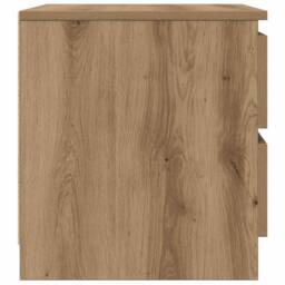 Berkfield Home Timeless Bedside Cabinets 2 pcs Artisan Oak 50x40x43.5 cm Enginee in Brown - thumbnail 6