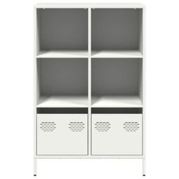 Berkfield Home Highboard¬†White 68x39x103.5 cm Steel in White - thumbnail 5