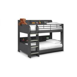 Ashfield Premium Modern Anthracite Bunk Bed in Charcoal - Size: Single - thumbnail 2