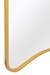 MirrorOutlet Gold Metal Trapezoid Shape Framed Garden Wall Mirror (180CM X 85CM) - Size: 1 Pack - thumbnail 4