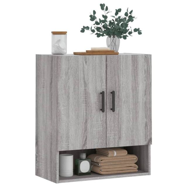 Berkfield Home Wall Cabinet Grey Sonoma 60x31x70 cm Engineered Wood - Size: 60 x 31 x 70 cm - image 1