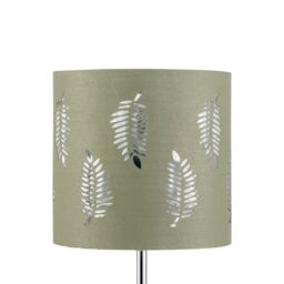 First Choice Lighting Set of 2 Fern - Sage Green Cut Out 15.5cm Table Lamp Shades - thumbnail 3