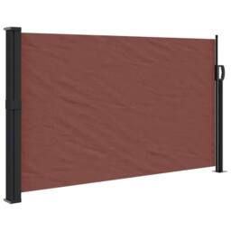 Berkfield Home Retractable Side Awning Brown 120x600 cm - thumbnail 2