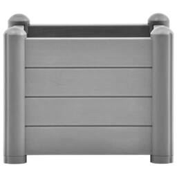 Berkfield Home Garden Raised Bed PP Stone Grey 43x43x35 cm - Size: 43 x 43 x 35 cm - thumbnail 3