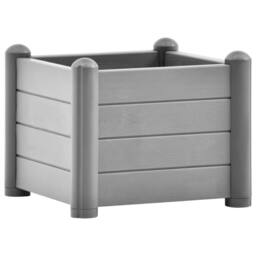 Berkfield Home Garden Raised Bed PP Stone Grey 43x43x35 cm - Size: 43 x 43 x 35 cm - thumbnail 2