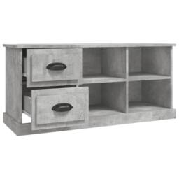 Berkfield Home TV Cabinet Concrete Grey 102x35.5x47.5 cm Engineered Wood - thumbnail 7