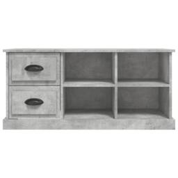 Berkfield Home TV Cabinet Concrete Grey 102x35.5x47.5 cm Engineered Wood - thumbnail 6