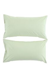CHRISTY Pure Cotton Percale King Pillowcase Pair in Green - thumbnail 3