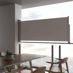 Berkfield Home Patio Retractable Side Awning 100 x 300 cm Grey - thumbnail 2