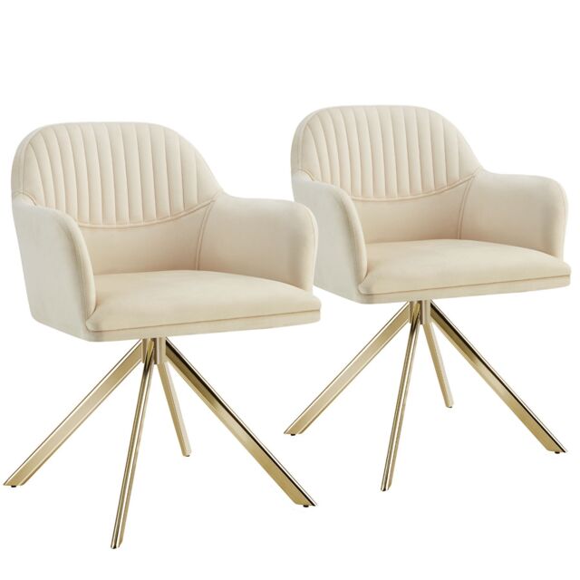 tectake Armchair Lona Per Piece - Cream/Black in Cream - Size: 1 Pack - image 1