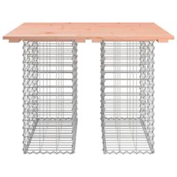 Berkfield Home Garden Bench Gabion Design 100x102x72 cm Solid Wood Douglas in Brown - Size: 100 x 102 x 72 cm - thumbnail 3