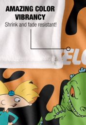 Nickelodeon Brand Nick Splat Group Silky Touch Super Soft Throw Blanket 152 X 127 cm in White - thumbnail 4