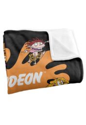 Nickelodeon Brand Nick Splat Group Silky Touch Super Soft Throw Blanket 152 X 127 cm in White - thumbnail 3