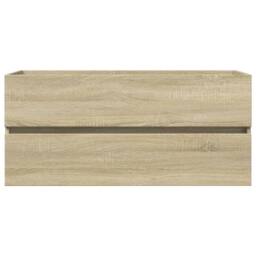 Berkfield Home Durable 2 Piece Bathroom Furniture Set Ceramic & Engineered Wood in Light Tan - thumbnail 5