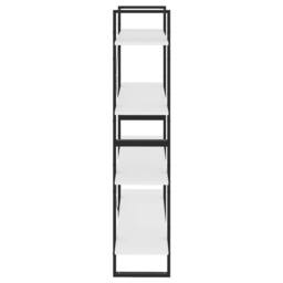 Berkfield Home 4-Tier Book Cabinet White 100x30x140 cm Engineered Wood - Size: 100 x 30 x 140 cm - thumbnail 6