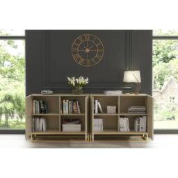 Mex Furniture LTD Sideboard Ripple Duo 200cm - Cashmere Warm Beige Taupe Finish - thumbnail 5