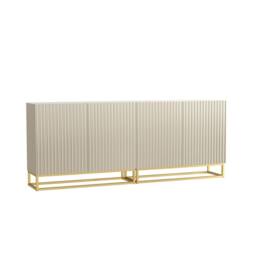 Mex Furniture LTD Sideboard Ripple Duo 200cm - Cashmere Warm Beige Taupe Finish - thumbnail 6