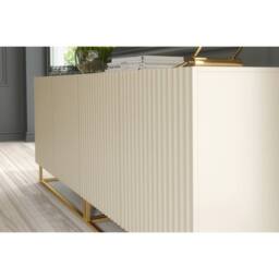 Mex Furniture LTD Sideboard Ripple Duo 200cm - Cashmere Warm Beige Taupe Finish - thumbnail 2