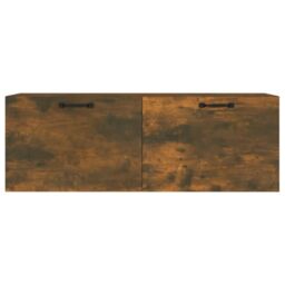 Berkfield Home Wall Cabinet Smoked Oak 100x36.5x35 cm Engineered Wood in Brown - thumbnail 5