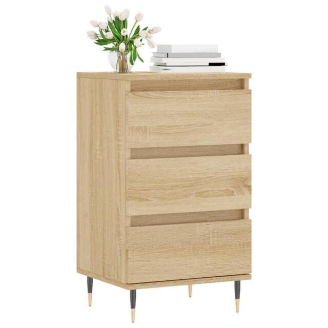 Berkfield Home Sideboard Sonoma Oak 40x35x70 cm Engineered Wood in Light Brown - Size: 40 x 35 x 70 cm - image 1