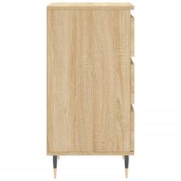 Berkfield Home Sideboard Sonoma Oak 40x35x70 cm Engineered Wood in Light Brown - Size: 40 x 35 x 70 cm - thumbnail 7