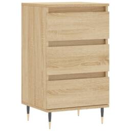 Berkfield Home Sideboard Sonoma Oak 40x35x70 cm Engineered Wood in Light Brown - Size: 40 x 35 x 70 cm - thumbnail 3