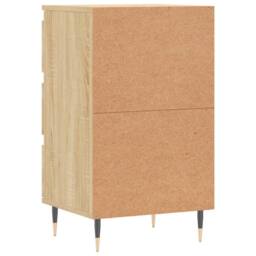 Berkfield Home Sideboard Sonoma Oak 40x35x70 cm Engineered Wood in Light Brown - Size: 40 x 35 x 70 cm - thumbnail 8