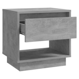 Berkfield Home Bedside Cabinets 2 pcs Concrete Grey 45x34x44 cm Engineered Wood - Size: 45 x 34 x 44 cm - thumbnail 6