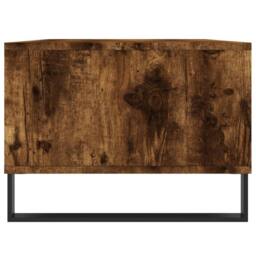 Berkfield Home Modern Coffee Table Smoked Oak 90x50x36.5 cm Engineered Wood in Brown - thumbnail 7