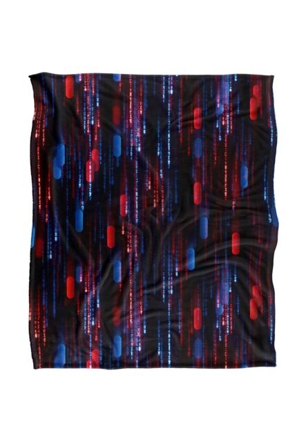 Warner Brothers The Matrix (2021) Silky Touch Super Soft Throw Blanket 152x127cm in White - Size: 152x127 cm - image 1