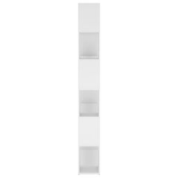 Berkfield Home Book Cabinet Room Divider White 100x24x188 cm - Size: 100 x 24 x 188 cm - thumbnail 6