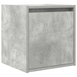 Berkfield Home Wall-Mounted Bedside Cabinets 2 pcs Concrete Grey 38x34x40 cm - Size: 38 x 34 x 40 cm - thumbnail 5