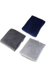 KDMD 150x200cm Polyester Fleece Warm Throw Blanket for Sofa Bed in Grey - Size: 150x200 cm - thumbnail 8