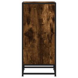Berkfield Home Sideboard Smoked Oak 35.5x35x76 cm Engineered Wood & Metal in Brown - thumbnail 5