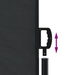 Berkfield Home Retractable Side Awning Black 117x300 cm - thumbnail 6