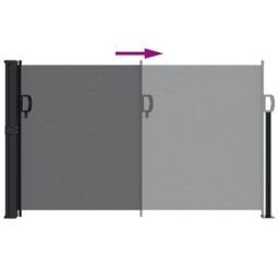 Berkfield Home Retractable Side Awning Black 117x300 cm - thumbnail 5