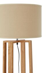 Orsina Lea Wooden Floor Lamp in Brown - thumbnail 3