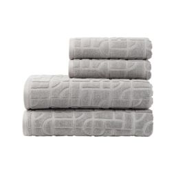 Vinga Verso Cotton Towel Set (Pack of 4) in Grey - thumbnail 1
