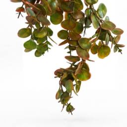 Leaf Pack of 6 x 75cm Artificial Round Foliage Plant Autumn Green Bronze - Size: 6 x 75 cm - thumbnail 2
