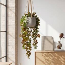 Leaf Pack of 6 x 75cm Artificial Round Foliage Plant Autumn Green Bronze - Size: 6 x 75 cm - thumbnail 5