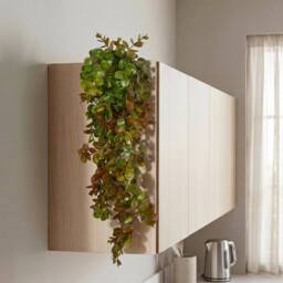 Leaf Pack of 6 x 75cm Artificial Round Foliage Plant Autumn Green Bronze - Size: 6 x 75 cm - thumbnail 6
