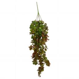 Leaf Pack of 6 x 75cm Artificial Round Foliage Plant Autumn Green Bronze - Size: 6 x 75 cm - thumbnail 3