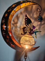 Leaper Solar Outdoor Wind Chime Ambient Light Garden Decoration Landscape Lights in Brown - thumbnail 5