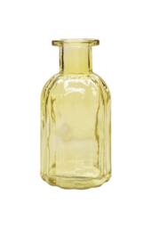 KDMD Yellow Flora Bottle Glass Vase 13.7cm 6 Pack - thumbnail 2