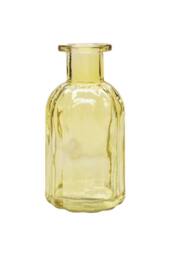 KDMD Yellow Flora Bottle Glass Vase 13.7cm 6 Pack - thumbnail 3