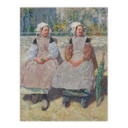 "Artery8 In the Sunlight Portrait Hassam Wall Art Poster Print - Size: W12"" x H16""" - thumbnail 1