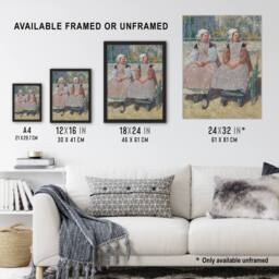 "Artery8 In the Sunlight Portrait Hassam Wall Art Poster Print - Size: W12"" x H16""" - thumbnail 3