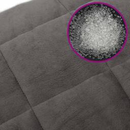 Berkfield Home Soft Weighted Blanket Grey 235x290 cm 15 kg Fabric - thumbnail 6